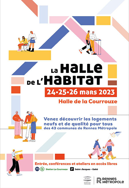 Affiche halle de l'habitat